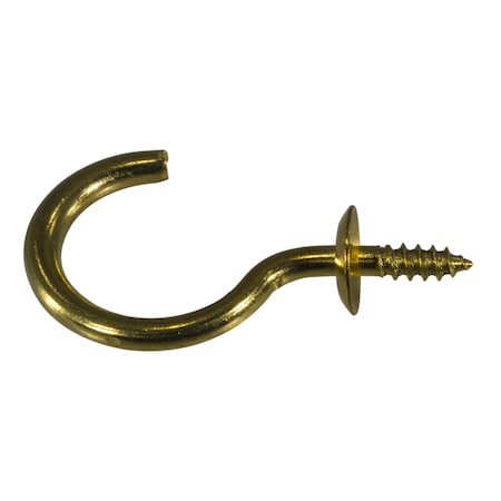 Midwest Fastener 1/8" x 1-1/2" Brass Shoulder Hooks 10PK 62673